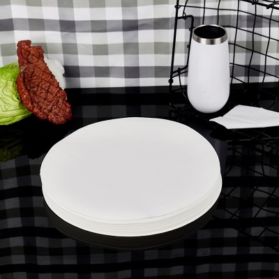 蒸笼纸烘培纸圆形硅油纸耐高温垫盘纸烤肉纸蛋糕纸馒头包子直径30图3