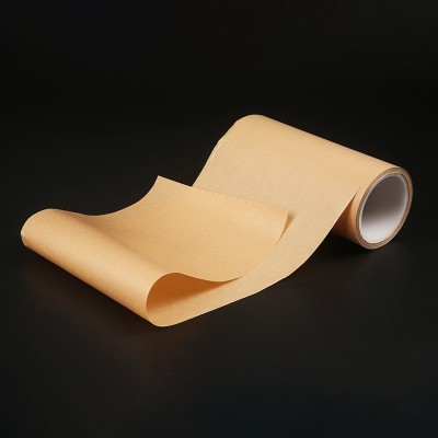 食品级单光条纹本色牛皮纸防潮木浆牛皮包装纸卷筒本色鸡皮纸40g图4