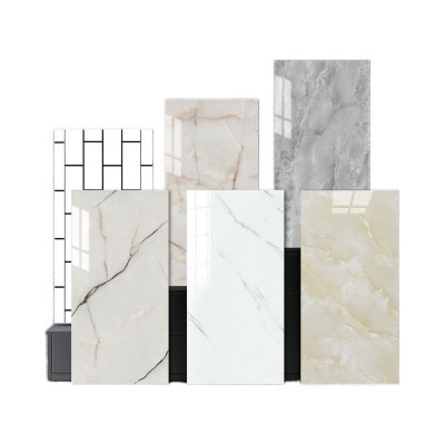 自粘瓷砖贴纸遮丑补洞墙面翻新装饰防水3d立体仿大理石铝塑板墙贴图5