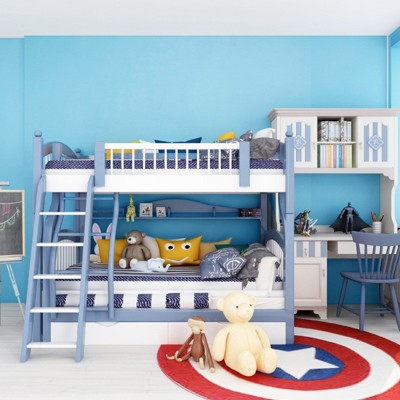 静谧蓝色系纯色墙纸北欧风客厅卧室沙发背景墙净面素色壁纸教室图3