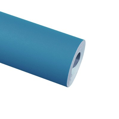 静谧蓝色系纯色墙纸北欧风客厅卧室沙发背景墙净面素色壁纸教室图5