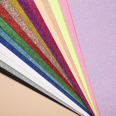 高颜值彩色覆膜金葱纸 创意磨砂亮闪特种纸手工diy鲜花 包装纸材料图2