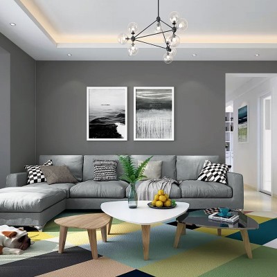 深灰色壁纸纯色无纺布墙纸水泥灰素色服装店客厅背景墙纸卧室满铺图4