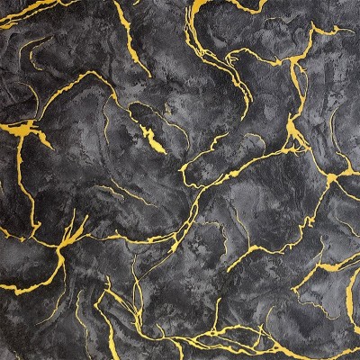 轻奢简约金色线大理石肌理水波纹纹理背景墙纸卧室客厅装饰壁纸图3