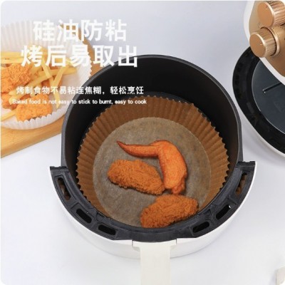 空气炸锅专用纸一次性食品级耐高温吸油纸烘焙硅油纸烤箱防油纸垫图2