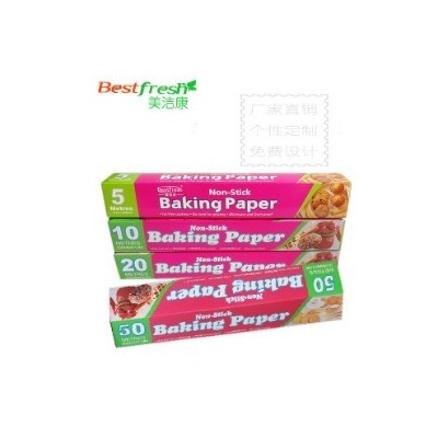 美洁康10米复古烘焙纸硅油纸防油纸本色家用耐高温纸垫油炸包装纸图2