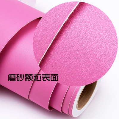 纯色 PVC素色自粘墙纸幼儿园展柜宿舍客厅卧室即时贴背景壁纸批发图2