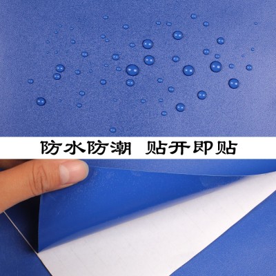 纯色 PVC素色自粘墙纸幼儿园展柜宿舍客厅卧室即时贴背景壁纸批发图3