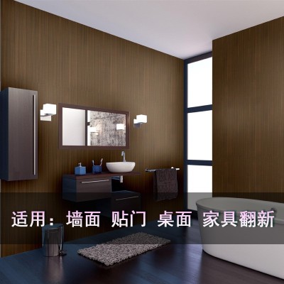 特厚pvc木纹墙纸装饰贴膜韩国自粘阻燃波音软片展柜展会翻新贴纸图3