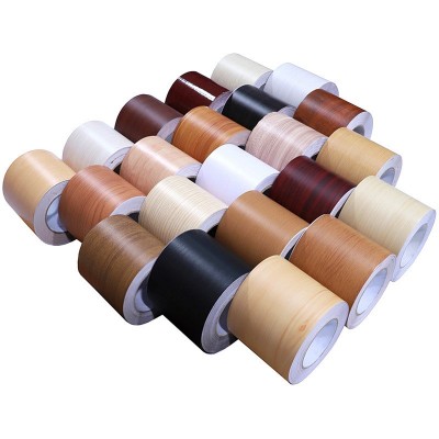 木纹门框包边贴自粘踢脚线木门翻新修复补洞遮丑破损修补贴纸跨境图5