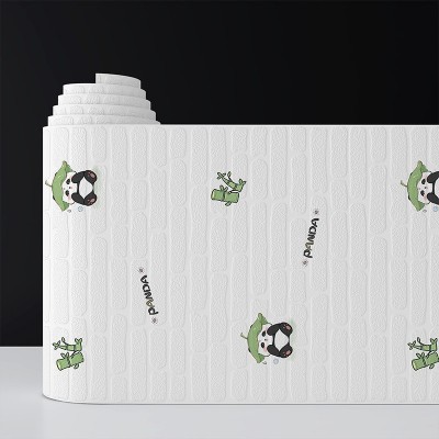 3d立体墙贴泡沫砖墙纸自粘防水防潮壁纸儿童卧室装饰温馨背景墙面图4