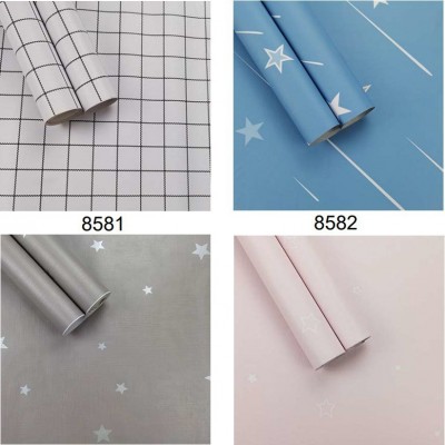 工厂直销PVC自粘小墙纸墙贴背景卡通卧室简约现代防水加厚贴纸图3