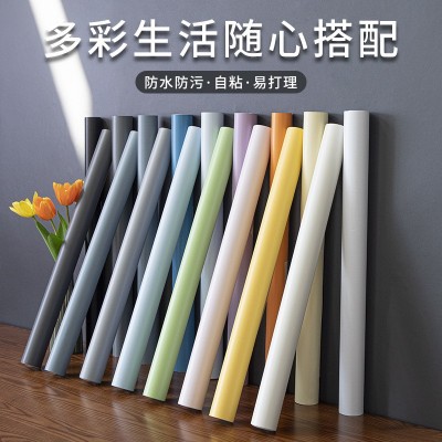 宿舍贴墙纸自粘防水防潮卧室背景墙壁纸家用翻新贴纸高颜值无甲醛图2
