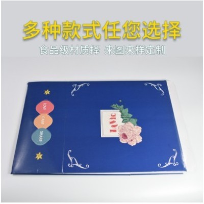 生日蛋糕盒子6寸8寸10寸12寸烘焙食品打包盒一片式折叠蛋糕包装盒图2