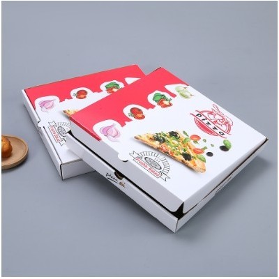 披萨包装盒 pizza外卖打包盒子加厚瓦楞纸披萨一次性食品打包盒图2