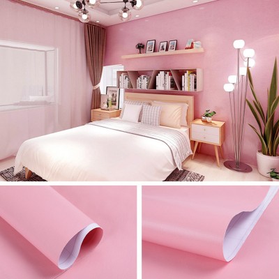 纯色墙纸简约自粘卧室客厅翻新贴白素色宿舍装饰防水防潮背景壁纸图3