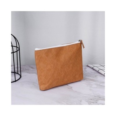 厂家定制北欧风创意撕不烂水洗牛皮纸袋化妆包零钱袋耐水洗纸袋图2