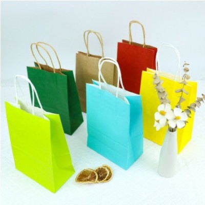 礼品服装店茶叶手提袋白色牛皮纸打包袋伴手礼高级感手拎包装纸袋图2