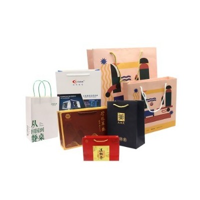 白卡纸牛皮纸袋企业礼品手提袋子服装店纸袋高档手提袋可印刷LOGO图4