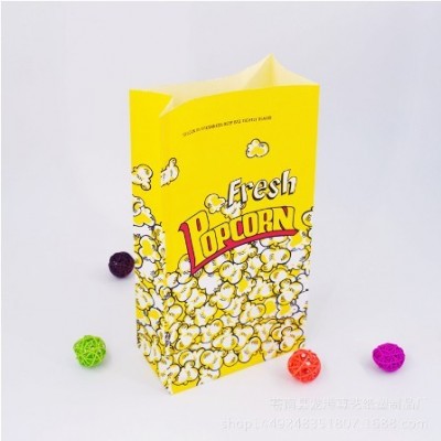 定制爆米花烤红薯袋牛皮纸袋烘焙面包防油淋膜纸袋食品包装袋批发图2