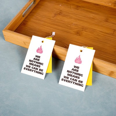 定制服装高档加厚吊牌童装内衣吊牌衣服挂牌合格证纸卡定做印logo图5