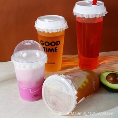 奶茶防漏纸封口纸外卖防溢纸98口径奶茶店咖啡热饮冷饮打包专用纸图3