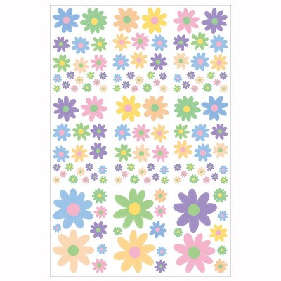 希音temu热销春季小花朵装饰氛围墙贴静电贴纸窗花春天小清新贴纸图5