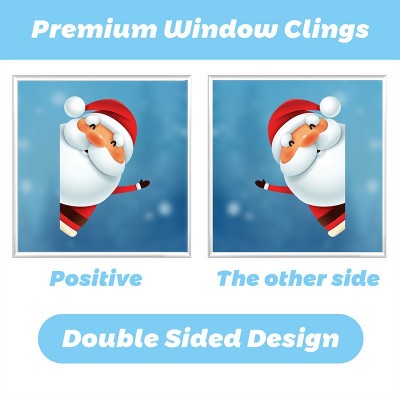 圣诞节卡通麋鹿雪人自粘壁纸玻璃门贴海报墙贴卧室贴圣诞节窗贴纸图4