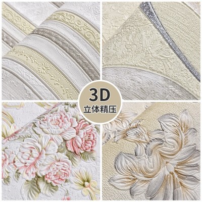 墙纸自粘防水防潮家用壁纸墙面装饰遮丑3d立体浮雕墙布背景墙贴纸图5
