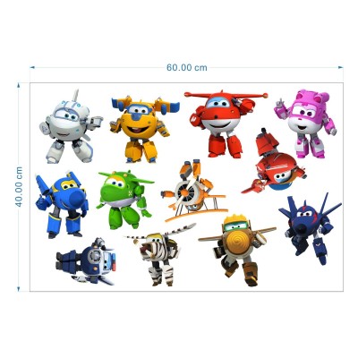 卡通动漫超级飞侠贴纸宝宝卧室墙贴儿童房装饰门窗贴画幼儿园冰箱图5