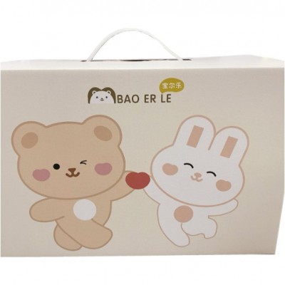 厂家小批量定制手提礼盒牛奶盒瓦楞纸彩盒包装彩印礼品翻盖纸盒图2