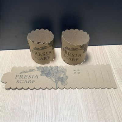 牛皮纸腰封小批量快餐盒封条纸套围条盒子白卡纸制品包装盒纸卡图2