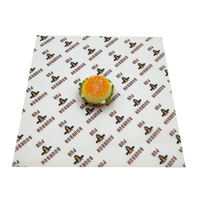 印刷汉堡纸 防油防水防潮面包三文治烘焙包装纸汉堡包纸厂家直营图3