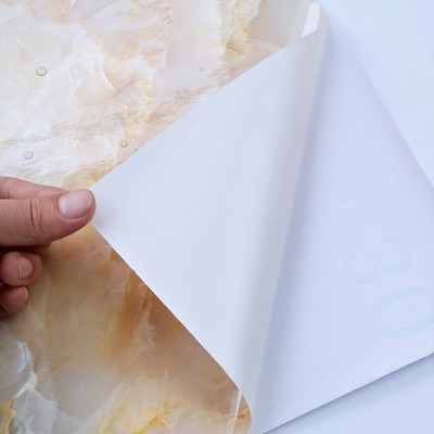 大理石厨房贴纸壁纸自粘墙纸防水防油电视背景墙贴纸画浴室瓷砖贴图4