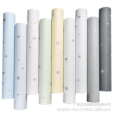 加厚星星墙纸壁纸防水防潮自粘宿舍卧室北欧背景墙壁桌面柜子贴纸图5