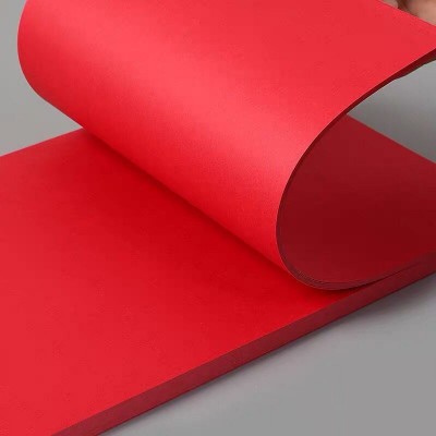 红色卡纸手工折纸diy制作剪纸 结婚请柬礼品包装双面大红色硬卡纸图5