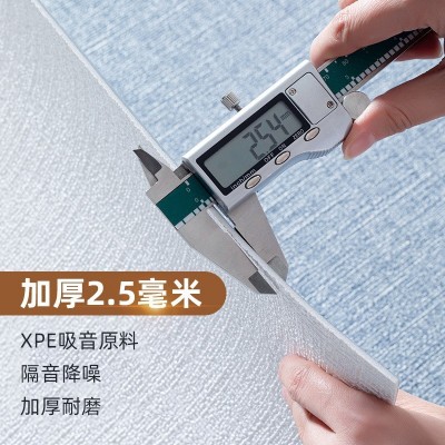 3D立体墙贴亚麻软包抑菌墙纸自粘掉灰墙遮丑防水防潮壁纸卧室翻新图4