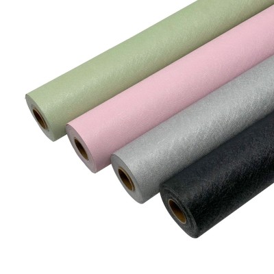 亚马逊热卖墙纸自粘纯色蚕丝纹加厚防水墙贴卧室客厅美化装饰壁纸图5