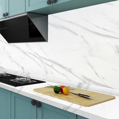 厨房防油贴纸防水大理石家具贴膜自粘墙纸瓷砖灶台桌面柜子保护膜图2