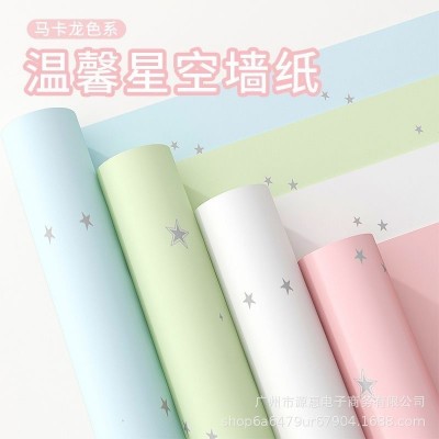 柜子桌面家具翻新贴纸衣橱柜桌子自粘白色墙纸衣柜门厨房改造壁纸图3