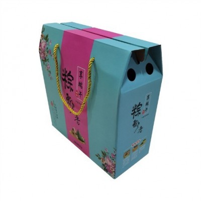 厂家定制瓦楞坑纸纸盒食品包装盒产品包装盒手提礼品盒彩印印刷图2
