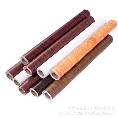 木纹贴纸自粘墙纸加厚防水pvc波音软片衣柜衣柜桌面家具翻新壁纸图5