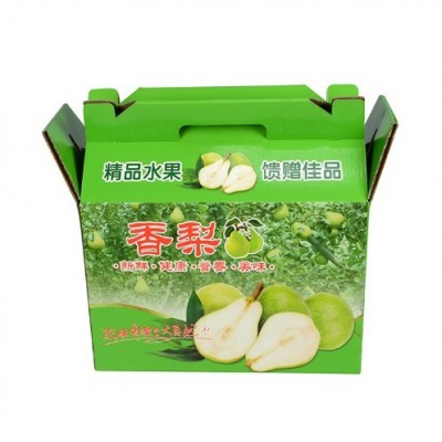 定制瓦楞水果包装礼盒精美手提盒折叠天地盖可印logo uv工厂批发图2