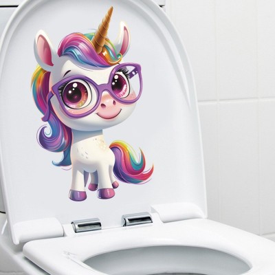 新款彩色小马宝莉紫悦卡通风装饰墙贴自粘pvc贴纸卧室客厅卫生间图3