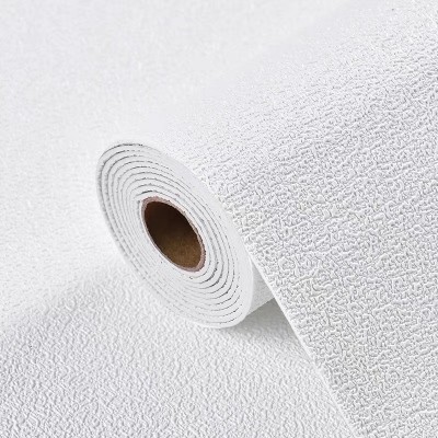 加厚自粘纯色墙纸硅藻泥颗粒感现代简约北欧服装店背景壁纸拍照图5