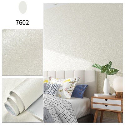 纯色仿蚕丝纹墙纸 欧式自粘防水防污壁纸 卧式客厅背景墙贴纸图4