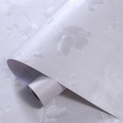 现代简约防水防污自粘压纹墙纸家用卧室客厅背景墙装饰墙贴珠光