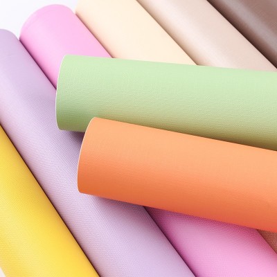 马卡龙墙纸纯色素色背景墙贴纸卧室客厅温馨防水防潮墙纸自粘壁纸图3