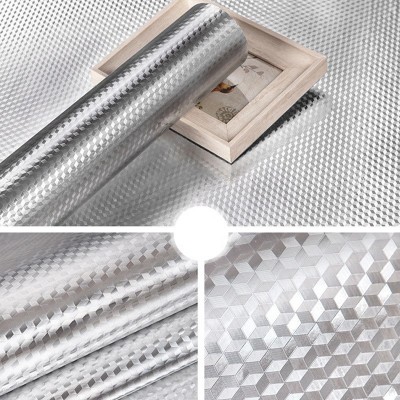 自粘橘皮耐高温防油污家用灶台墙贴厨房防水墙纸防油纸油烟贴图2