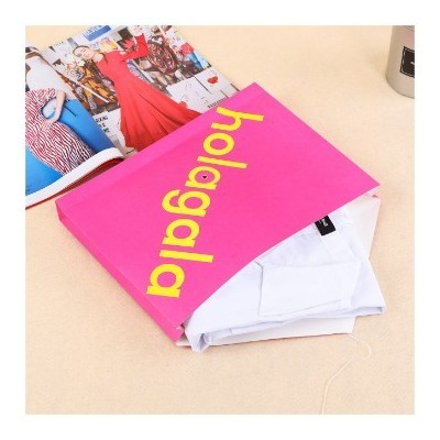 厂家定做现货牛皮纸档案袋信封绕线 衬衫短袖黑卡倒三角袋服装袋图2